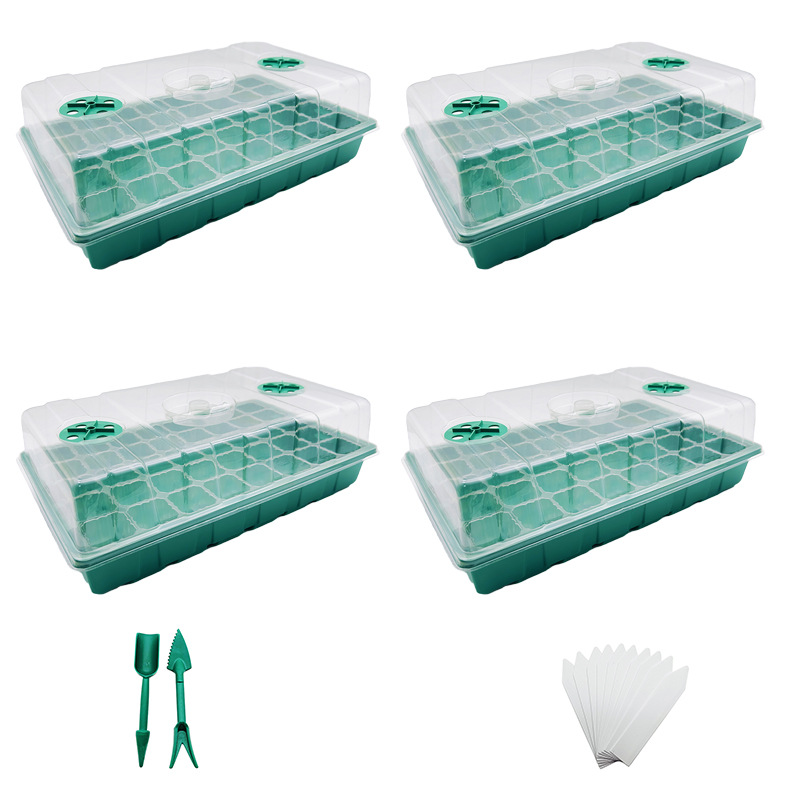 Seed Starter Trays - 4er Packung mit 40 Gittern Samen