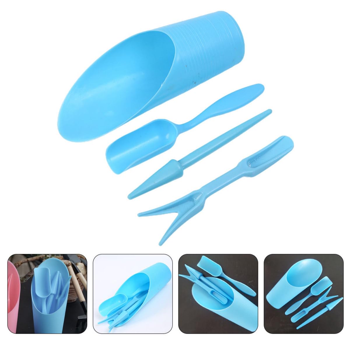 Gardening Tools Hoe - 4 teile/satz, Kunststoff Langlebig Eimer schaufel