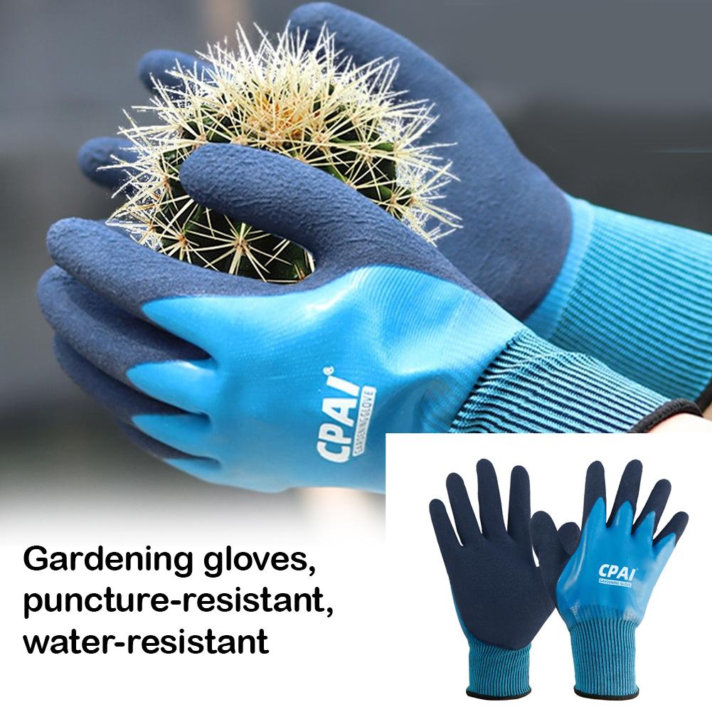 Garden Gloves Thorn Proof - Stichfeste Wasserdichte Gartenhandschuhe für Strandarbeit, Blumenpflanzung,