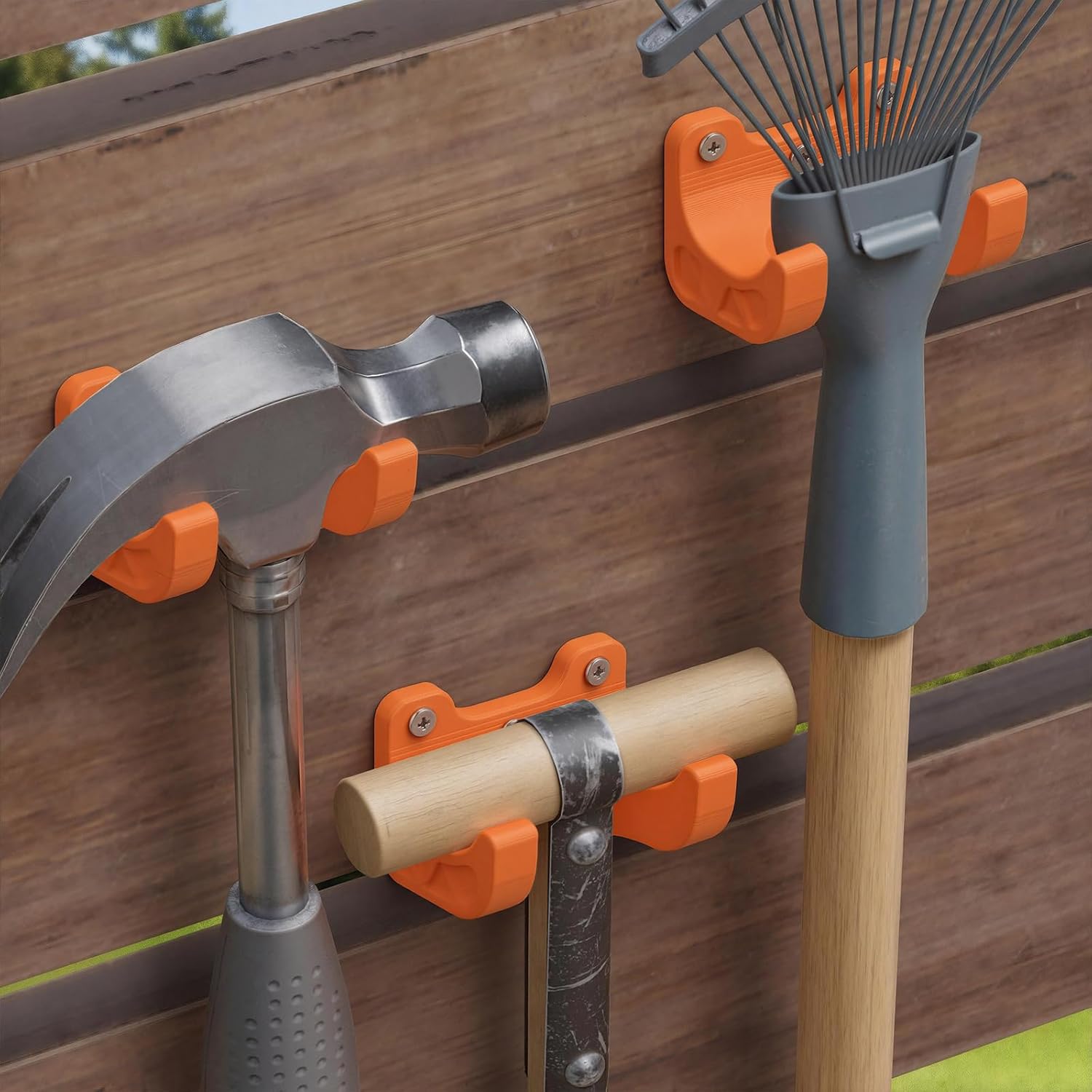 Gardening Tools Screwfix - Kunststoff-Werkzeughaken, 35 mm Durchmesser, für Besen/Schaufel/Rechen,
