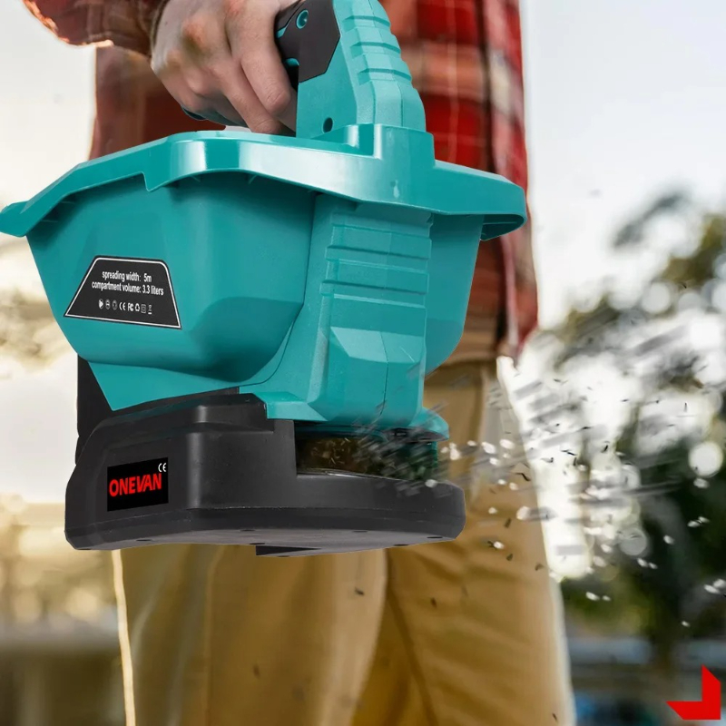 Gardening Tools Electric - 6-Gang-automatischer Düngerstreuer, tragbarer elektrischer Düngerstreuer, Gras,