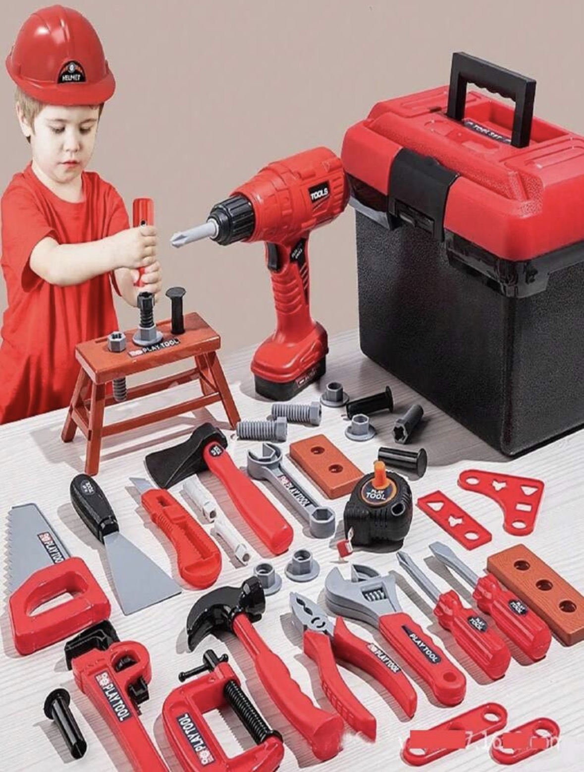 Gardening Tools For Toddlers - Kinder-Werkzeugset Spielzeug 68/55/41/38 Teile Simuliertes Reparatur-Werkzeugset