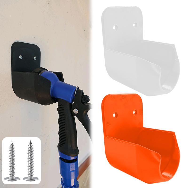 Gardening Tools Storage - Wandmontierte Gartenschlauchdüsenhalterung mit Schrauben und Auslassloch