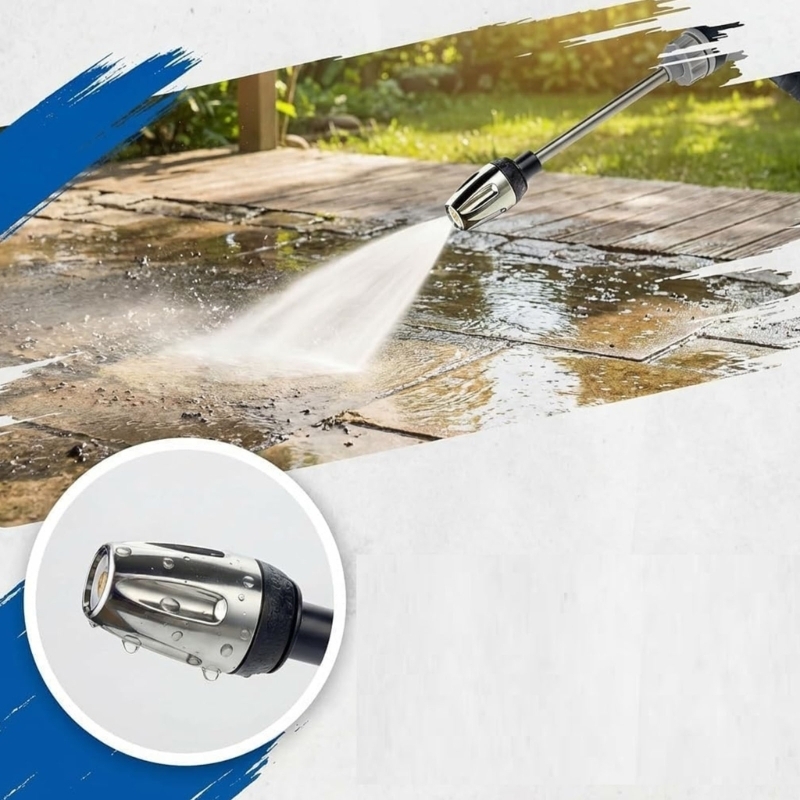 Gardena Hose Comfort - M76E Leistungsstarker Hochdruckreiniger-Aufsatz, geeignet für die