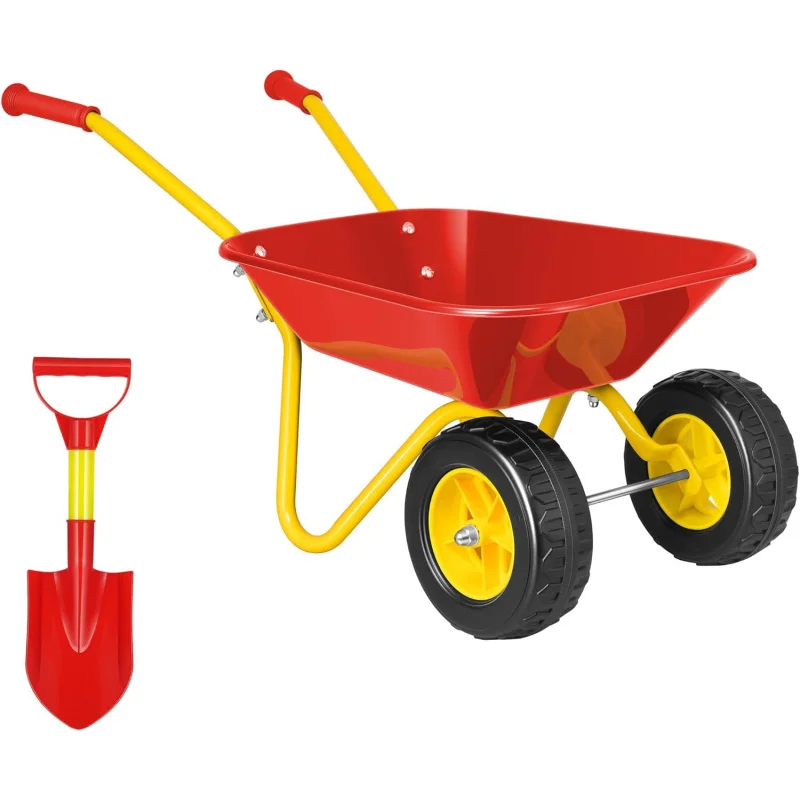 Gardening Tools For Toddlers - Kinder-Schubkarre mit Gartenwerkzeug-Set für Kleinkinder, Kinderschubkarre