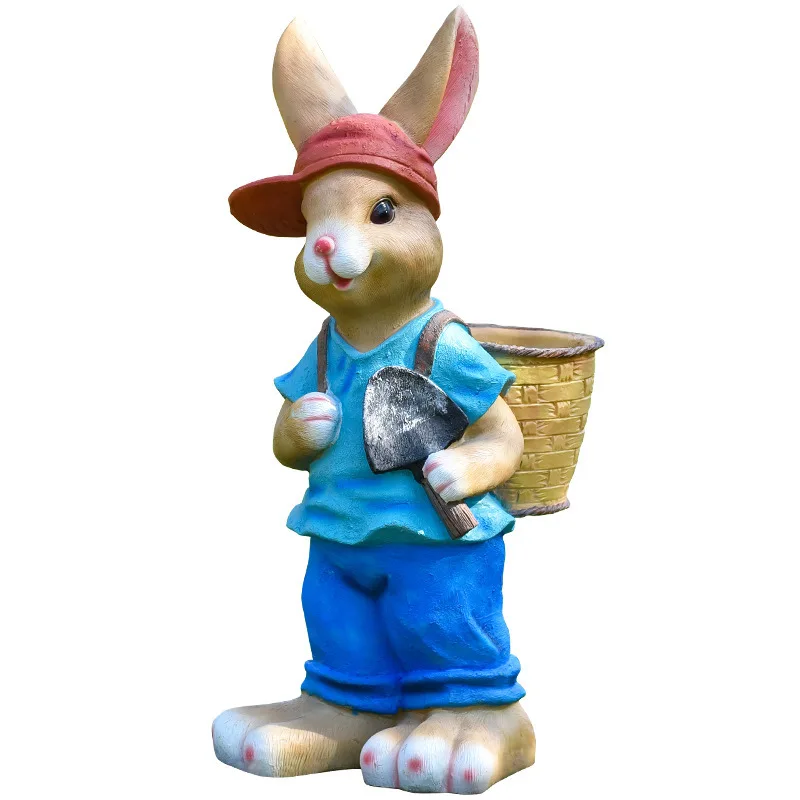 Gardening Tools Cartoon - Cartoon Kaninchen Blumentopf Tank Outdoor Tier