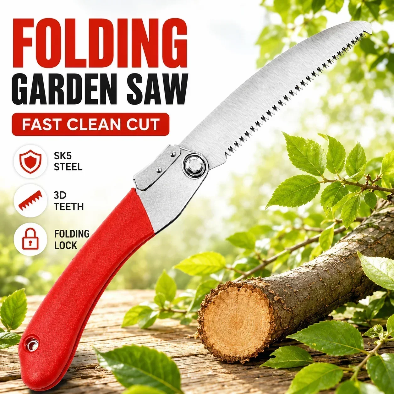 Gardening Tools To Cut Branches - Klappbare Baumsäge 210mm SK5 Stahl Handsäge