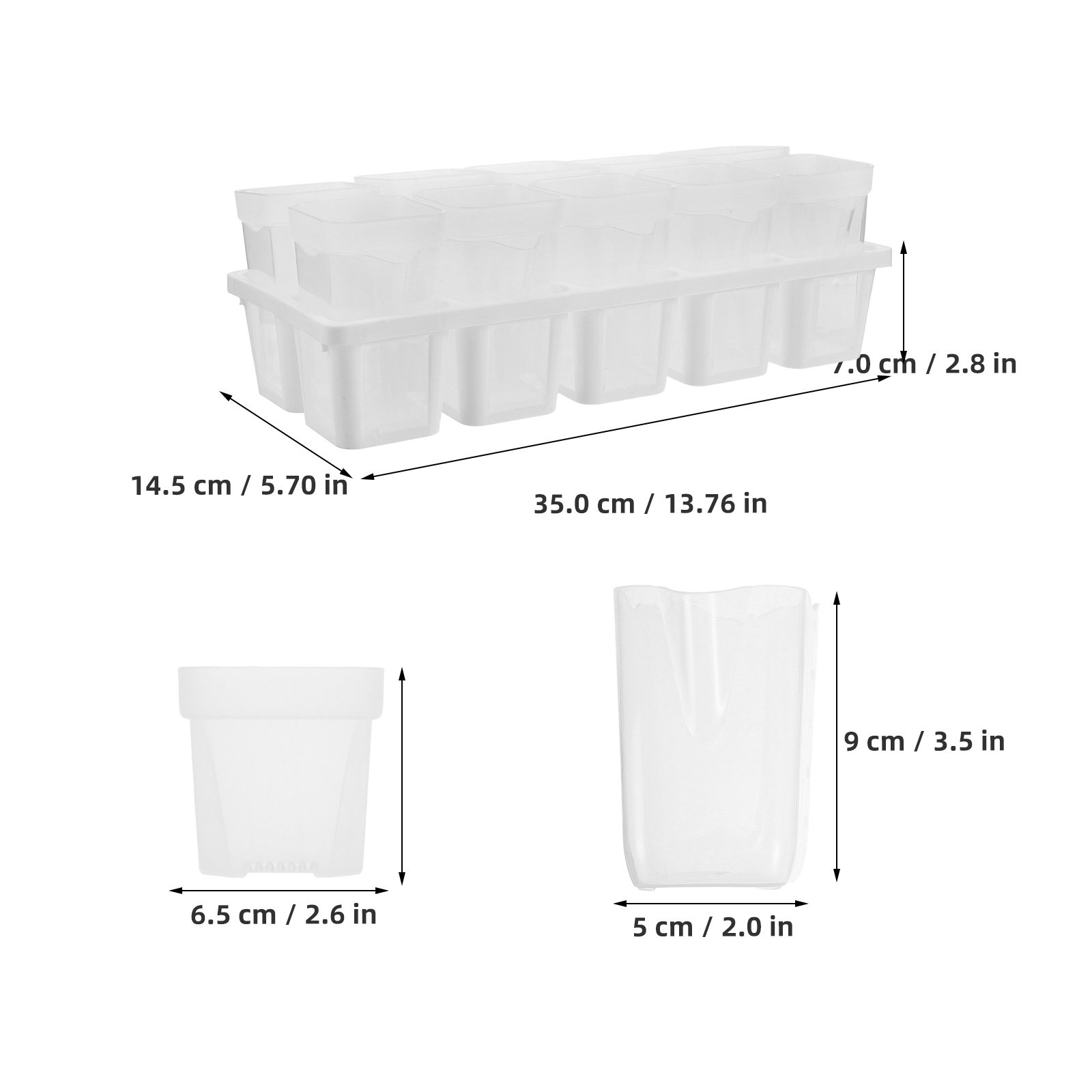 1 Set Selbstbewässernder Topf  – Seed Starter Trays Bewertung und Preis