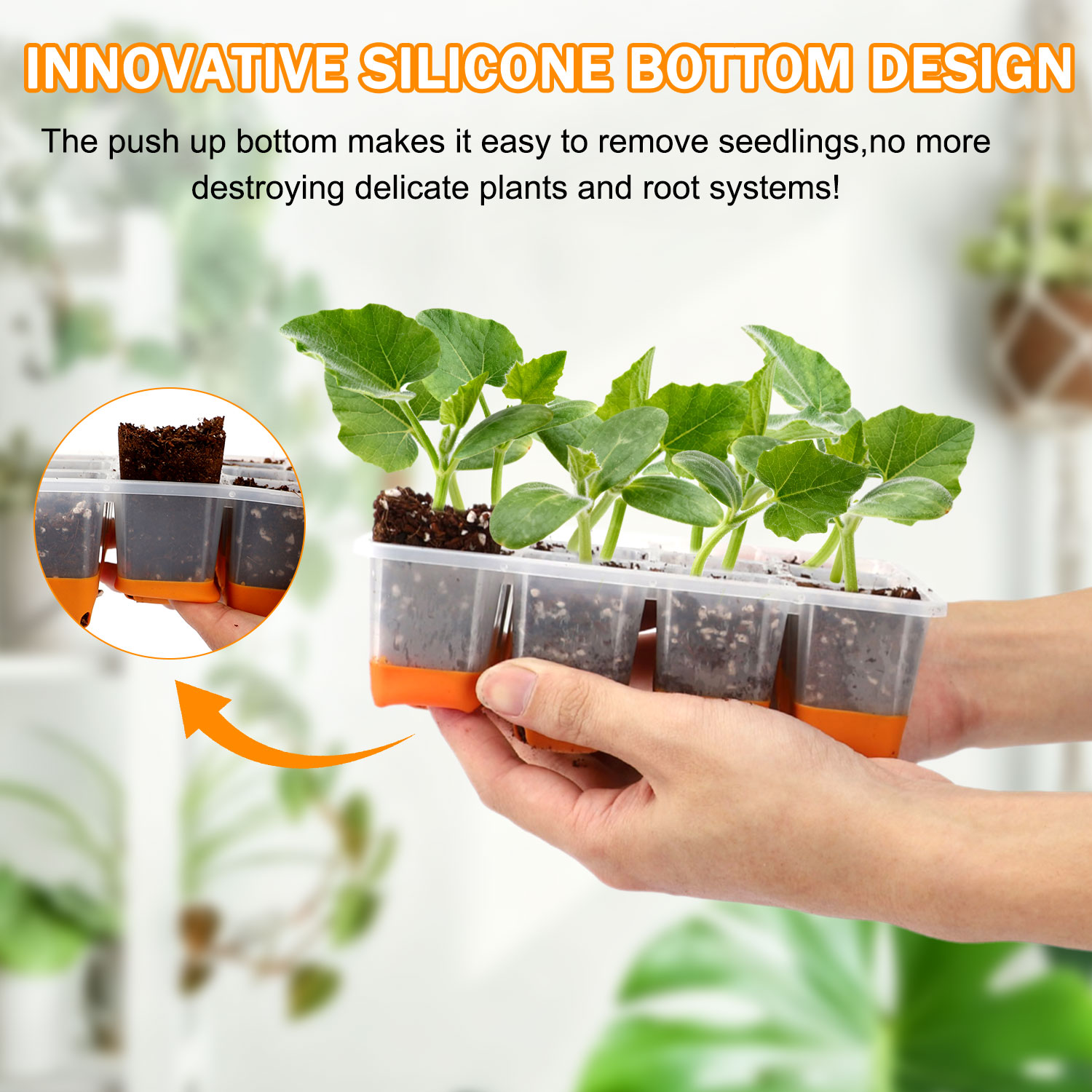 5/10 Orange Seed Starter Tray  – Seed Starter Trays Bewertung und Preis