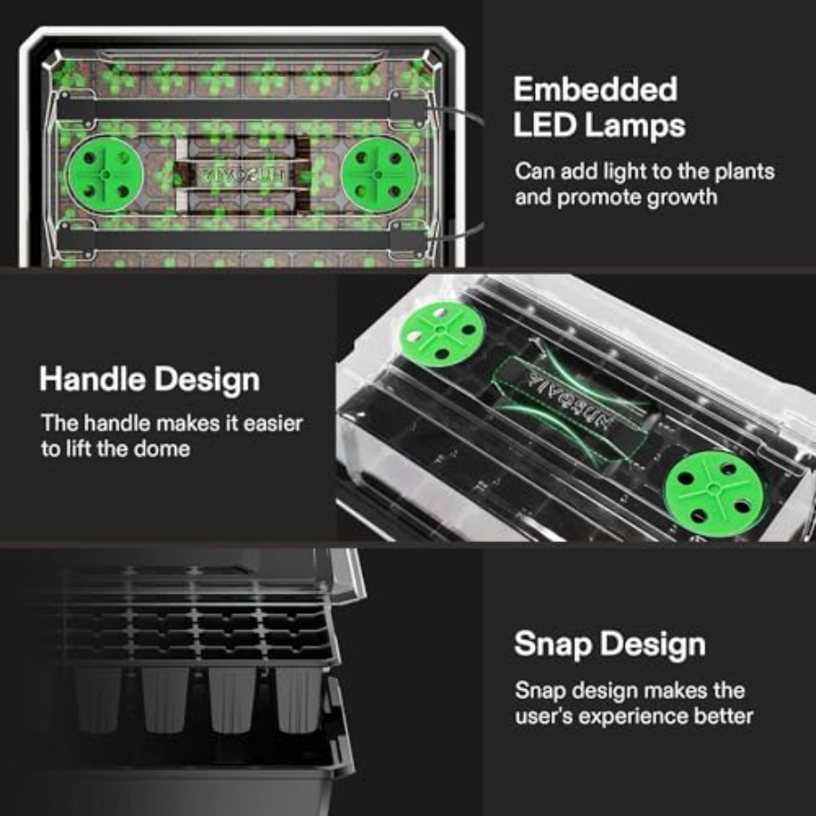6er-Pack Anzuchtschalen für de – Seed Starter Trays Bewertung und Preis