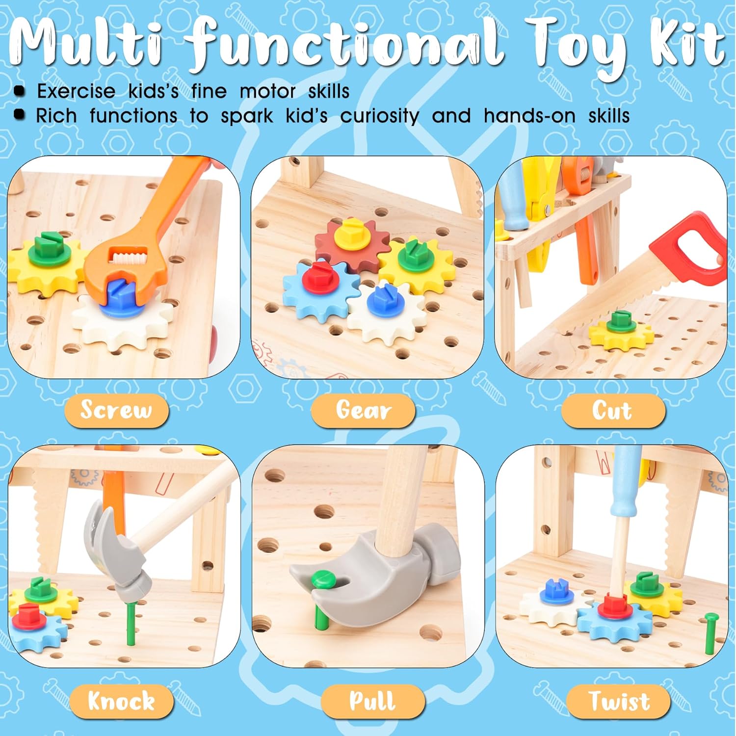 Holzwerkzeugbank für Kinder, M – Gardening Tools For Toddlers Bewertung und Preis