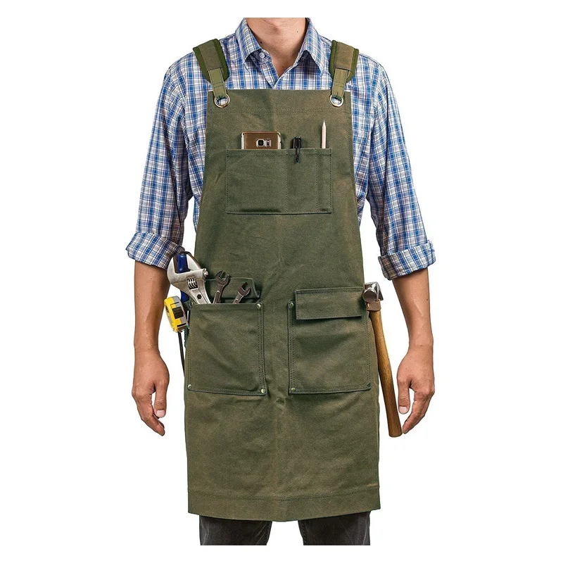 Verdickte Canvas-Schürze, wass – Gardening Tools Logo Bewertung und Preis