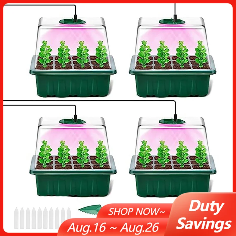 12-Zellen-LED-Wachstumslicht-S – Seed Starter Trays Bewertung und Preis