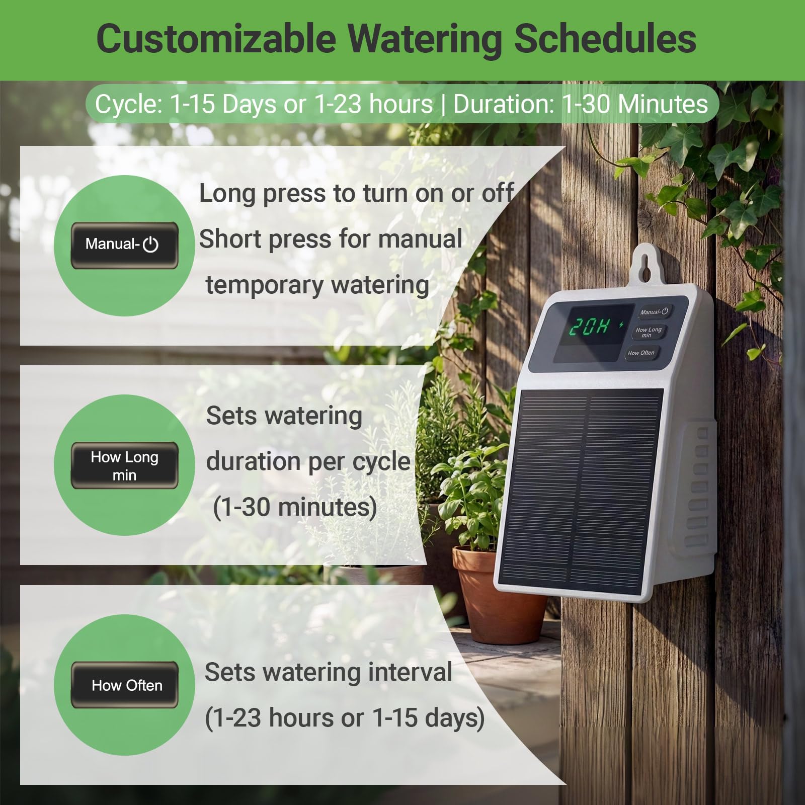 Verbessertes Solarbetriebenes  – Automatic Plant Waterer Bewertung und Preis