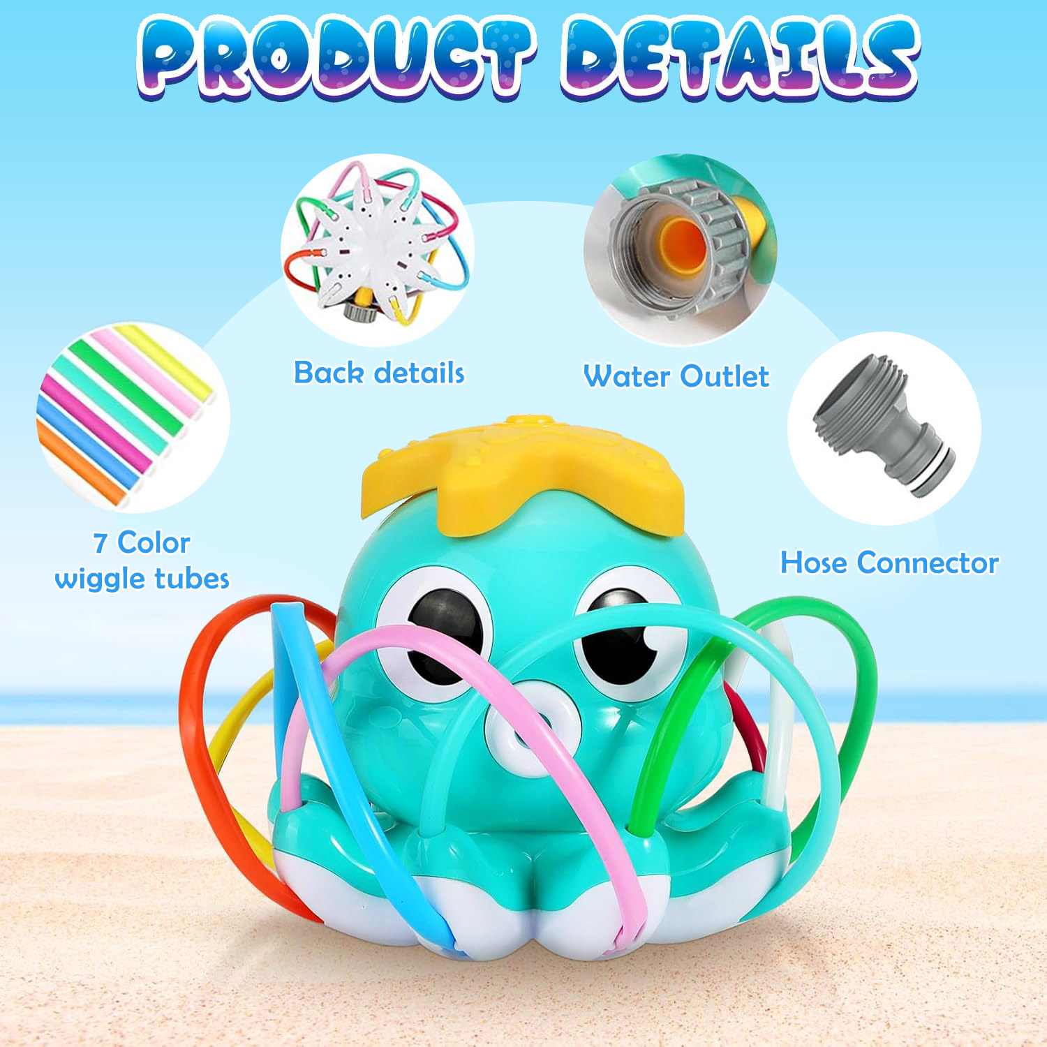 Octopus Sprinkler Wasserspray  – Gardening Tools Cartoon Bewertung und Preis