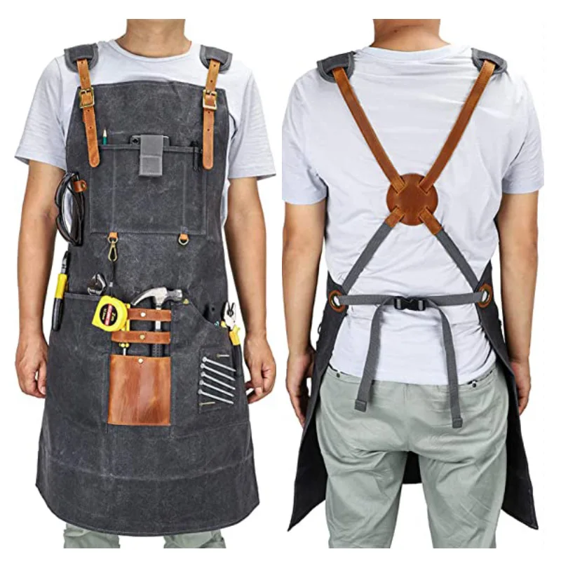Canvas-Schürze, wasserdichte W – Gardening Tools Logo Bewertung und Preis