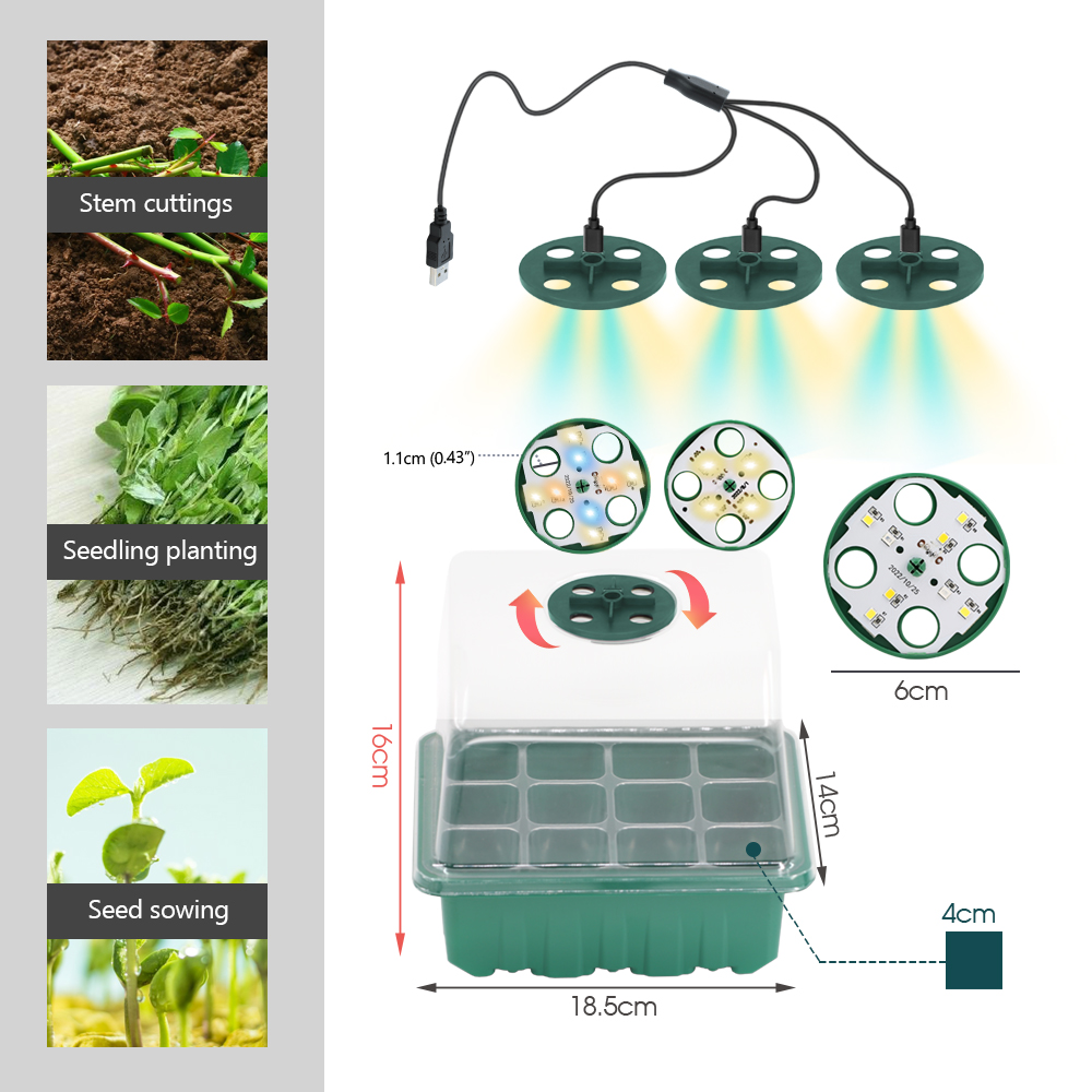 LED-Kindergartentöpfe mit Wach – Seed Starter Trays Bewertung und Preis
