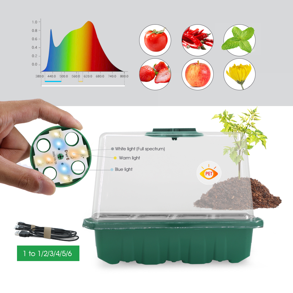 LED-Kindergartentöpfe mit Wach – Seed Starter Trays Bewertung und Preis