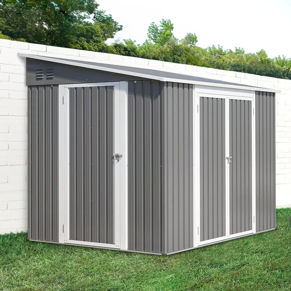 8ft x 6ft Metall-Gartenschuppe – Gardening Tools Storage Bewertung und Preis