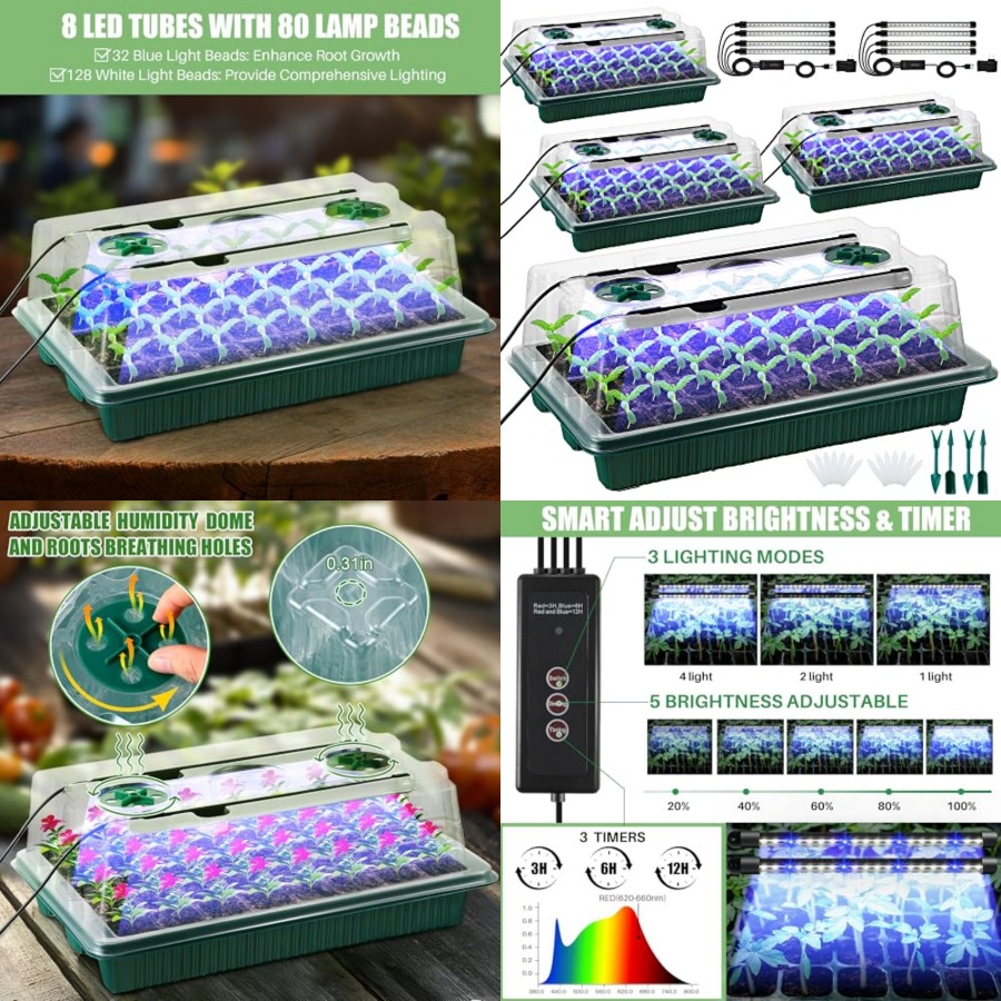 Pflanzset mit Anzuchtschale un – Seed Starter Trays Bewertung und Preis